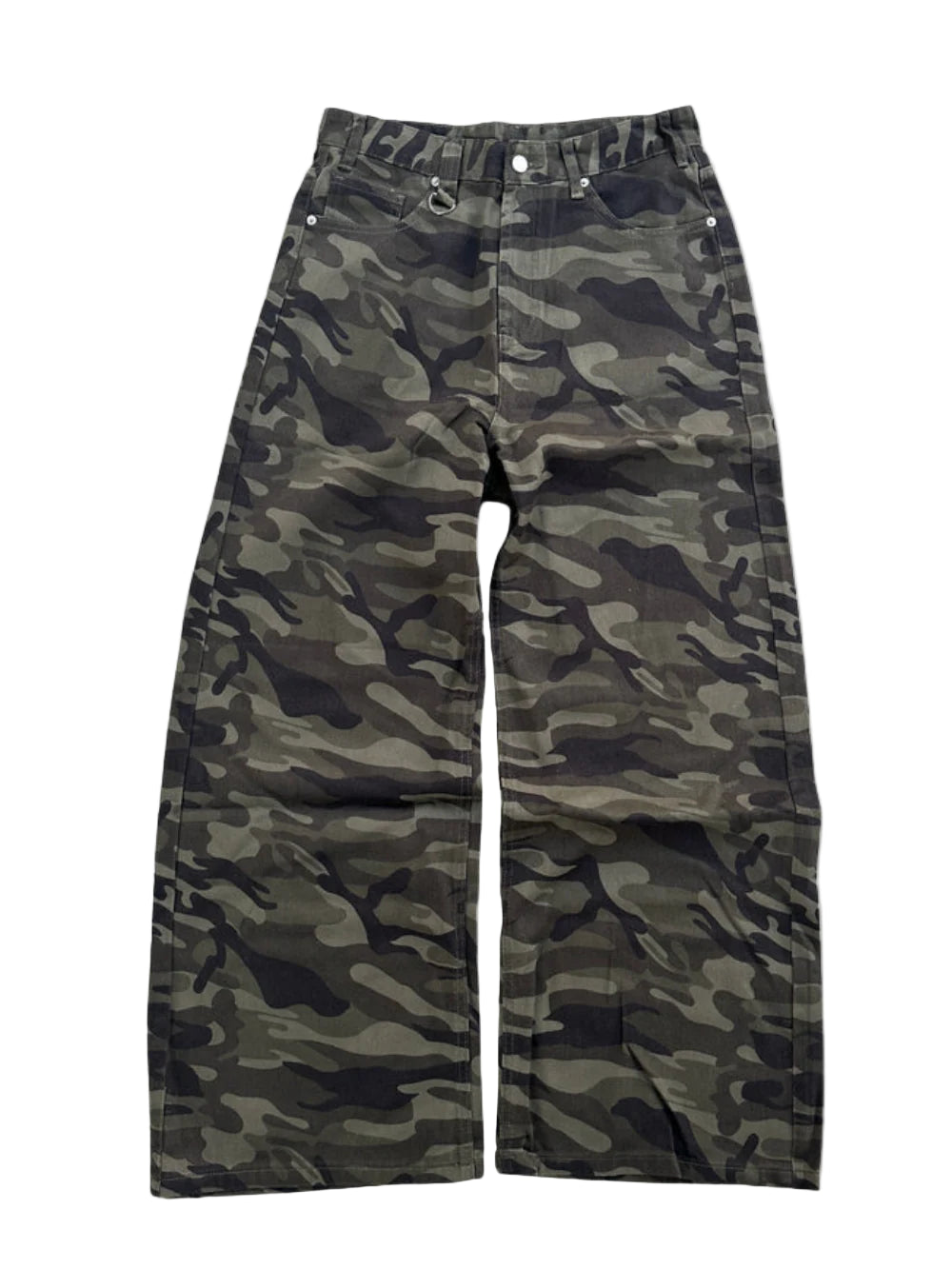 WIDE LEG CAMO DENIM