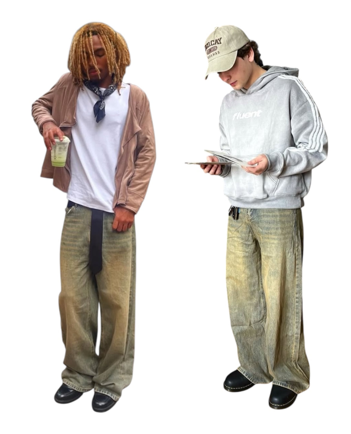 WIDE LEG DESERT DENIM