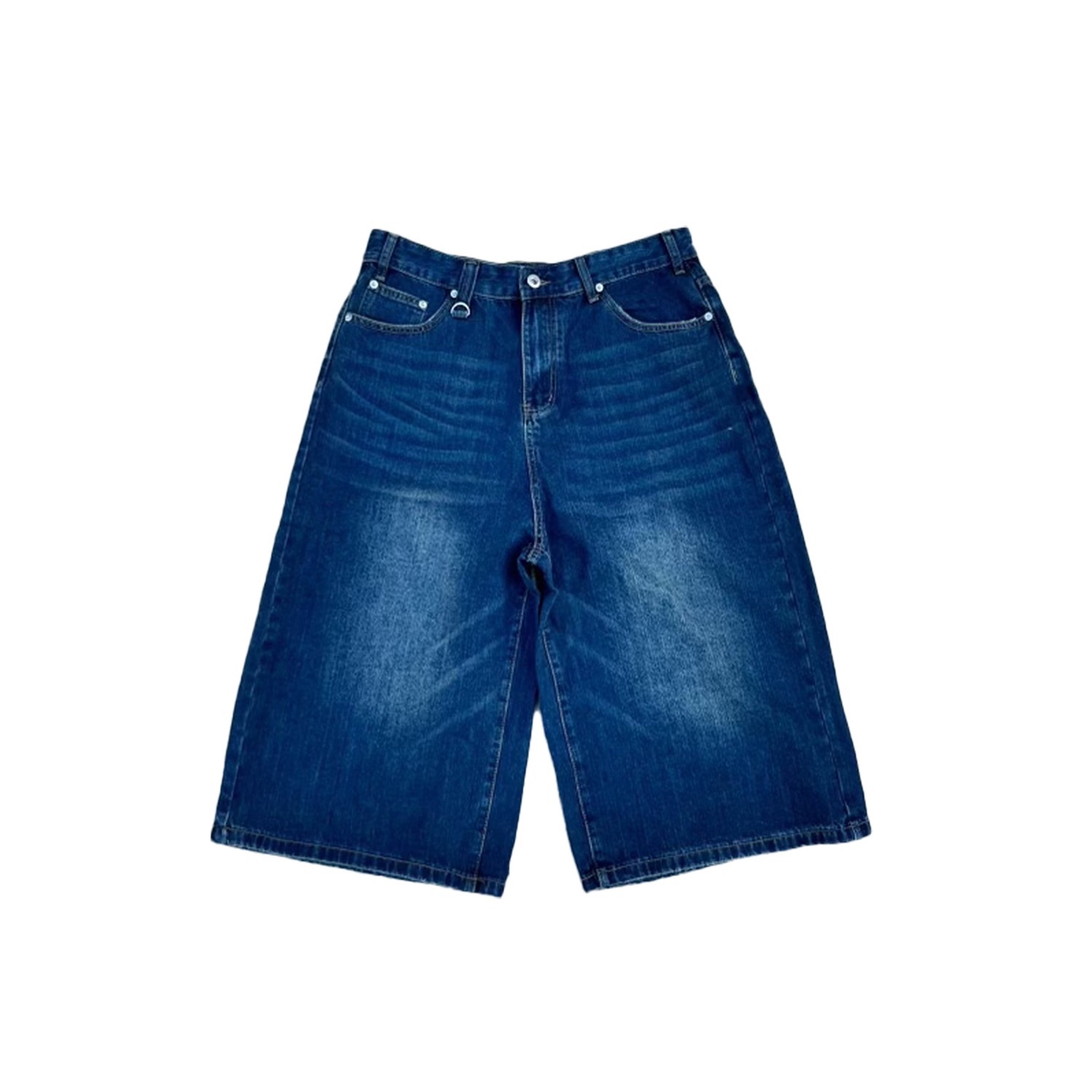 WIDE LEG JORTS (NAVY)