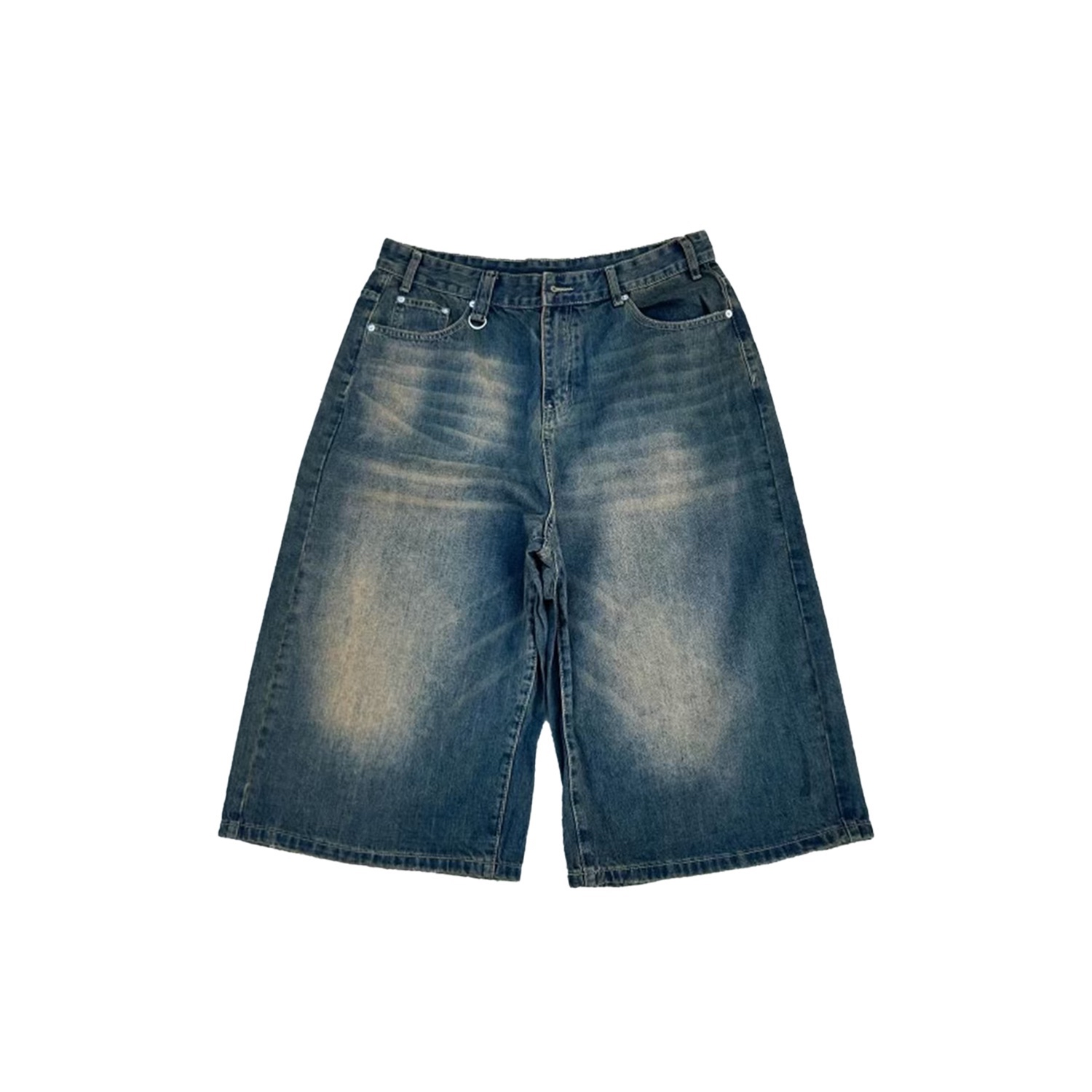 WIDE LEG JORTS (NAVY)